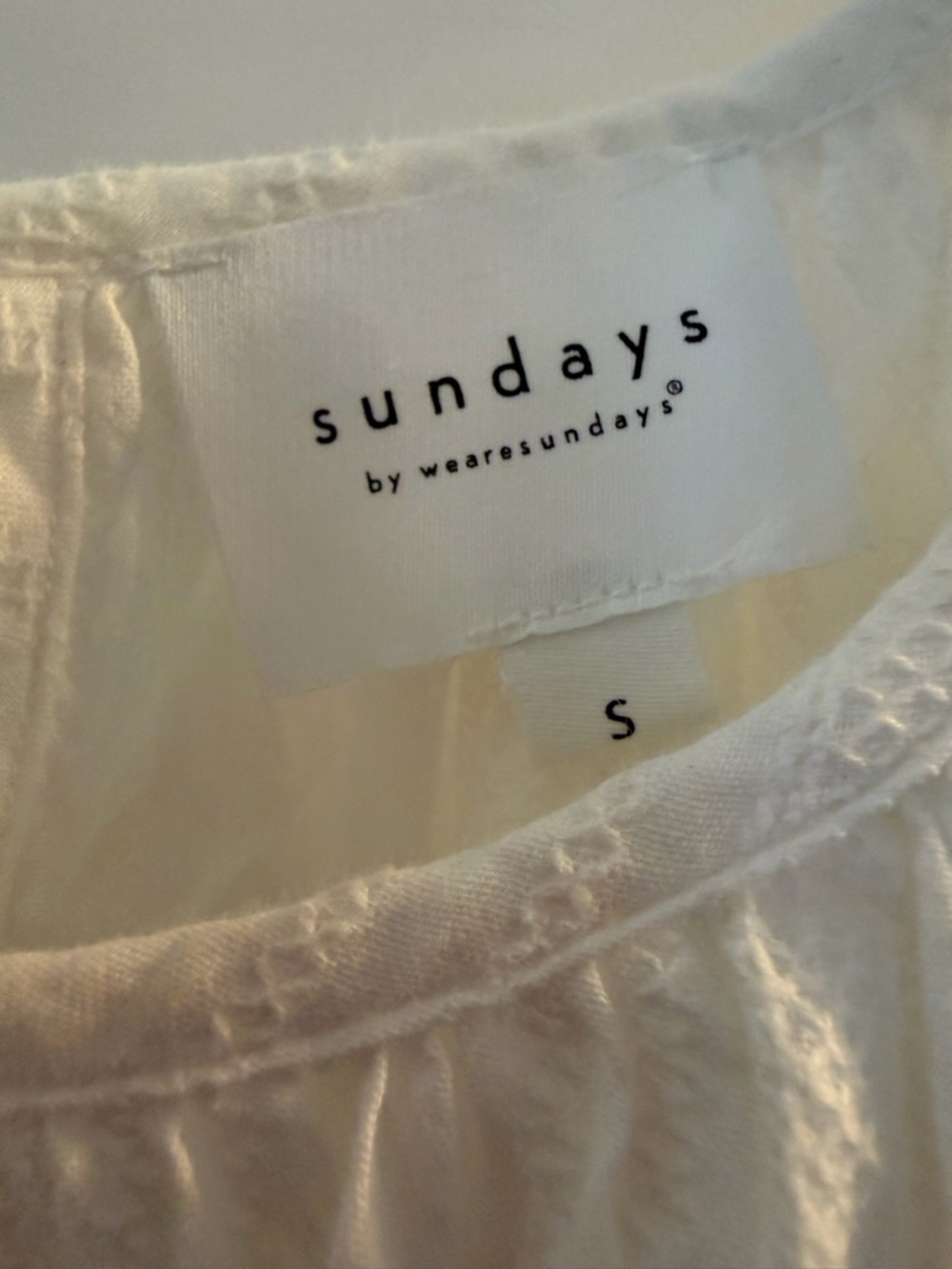 sundays Cream Boho Puff-Sleeve Peasant Top - Picture 2 of 7